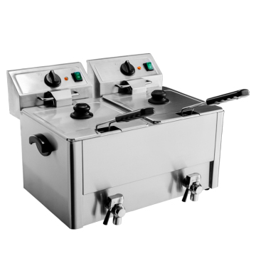 8+8 L Double Tank Table Top Electric Deep Fryer
