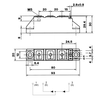 Hard Soldered Joints For High Reliability MDC100A1200V Rectifier Diode Modules