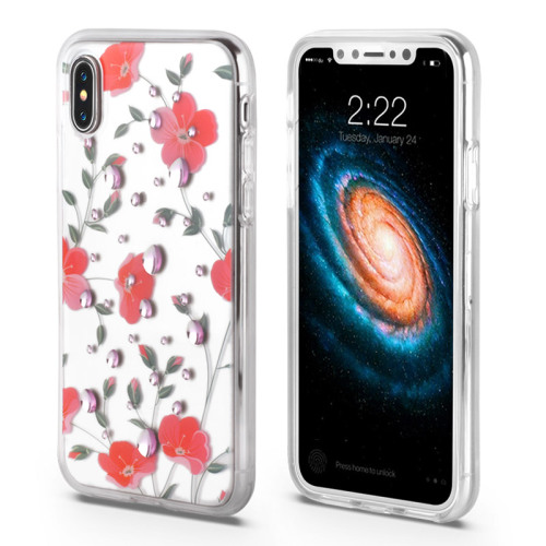 Beautiful 3D Flower anti-shock Iphone x Cover Case