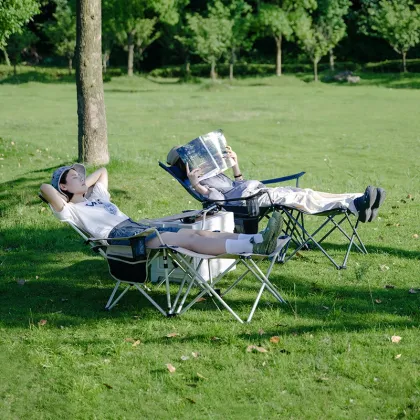 Naturehike Outdoor Camping Kit: Multifunctional Table & Recliner with Portable Folding Chairs