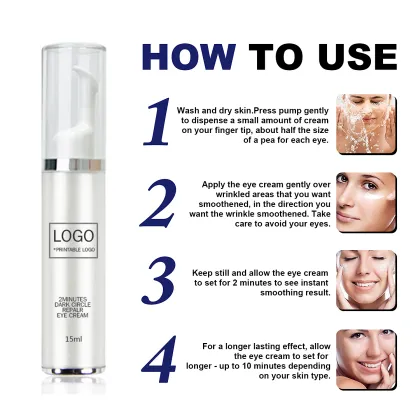 Private Label Organic Eye Cream for Wrinkle Removal and Anti-Aging Repair