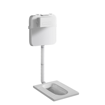 Dual Flush Toilet Concealed Tank for Squatting Pan