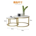 Leg Side Table Living Room Coffee Table Gold Stainless Steel Modern Luxury for Apartment Home Furniture Dining Table