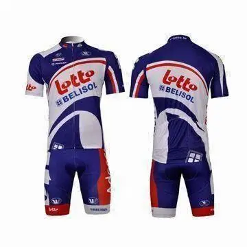 2012 Lotto Cycling Short Sleeves Jersey and Shorts/Bib Shorts, Breathable and Anti-bacterial