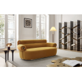 Sofá de canto de couro italiano de sala de estar moderna sofá de estilo italiano de estilo italiano