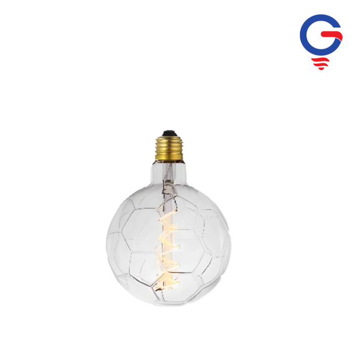 Crystal Clear Hexagonal Honeycomb Glass LED Bulb