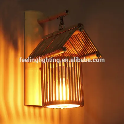New products Decorative handmade indoor chinese bamboo wall lights