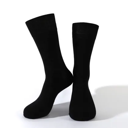 bamboo fiber plain socks uniform for men women