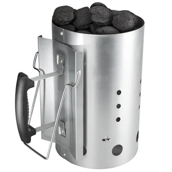 19cm Heavy-Duty Multifunction Charcoal Chimney Starter with Heat-Resistant Handle for BBQ Grills