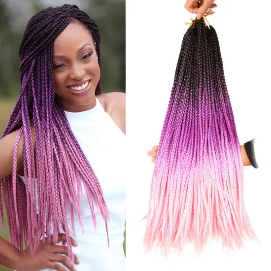 20/24inch passion twist crochet  Ultra Expression Twist Hair Extensions Synthetic Crochet Braiding wig Factory Wholesale  OEM