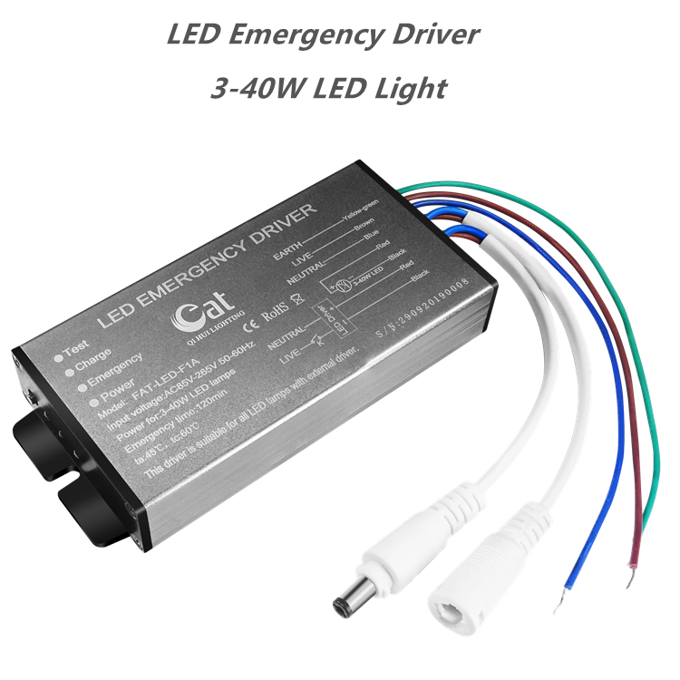 Suite de puissance réduite pour le kit d'urgence LED de 3-40W