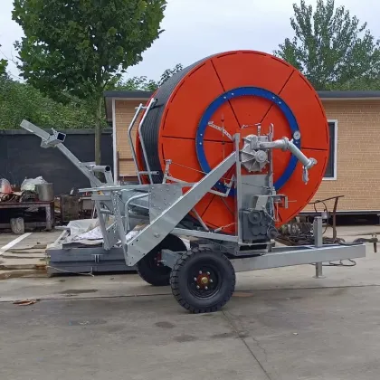 Linear Boom Irrigation System with Hose Reel