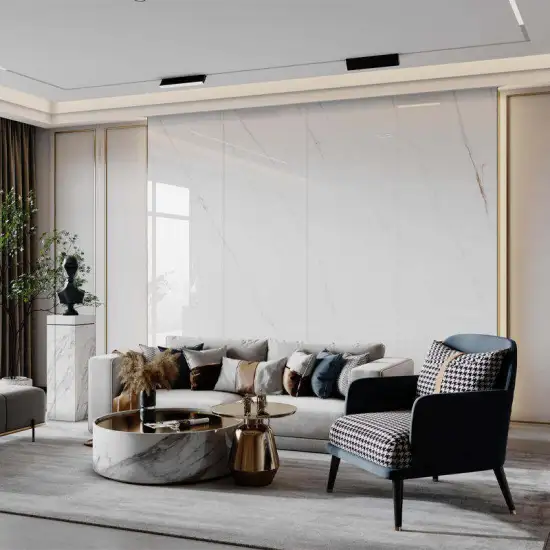 800x2600mm Indoor Living Room Tiles: Big Size, Glossy Sintered Stone with Acid-Resistance and Firebrick Function