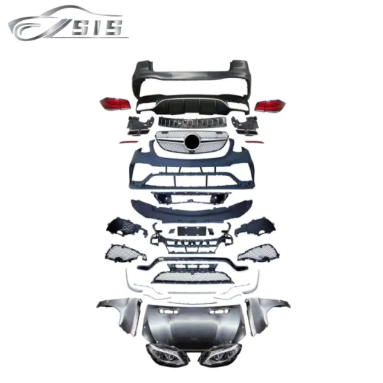 PP Plastic Car Bumper with Lights Body Kits for ML W166 to GLE W166
