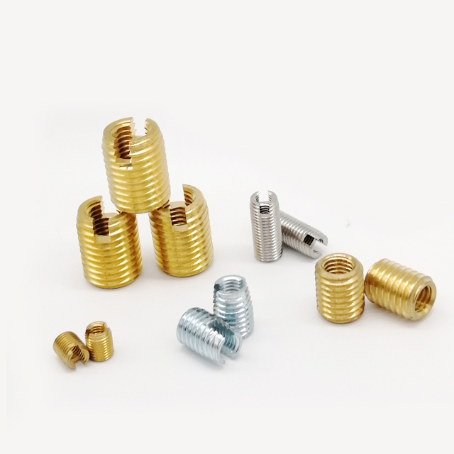 Self tapping slotted thread inserts,insert thread M5 self- tapping