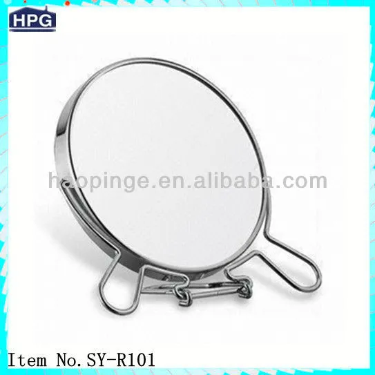 Specialized elegant free custom design plain metal mirror for promotion