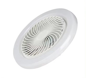 Moderno ventilatore a soffitto a LED con facile installazione, 3 velocità del vento dimmerabile, telecomando, base E27 - Ideale per camere da letto e cucine