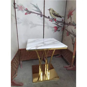 Modern Scandinavian Italian Glass Top Coffee Table with Stainless Steel Base from China