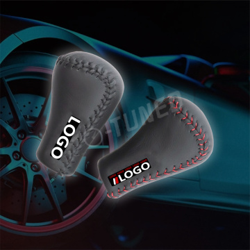 Paya de cambio de equipo de cuero JDM con logotipo de carreras para Toyota
