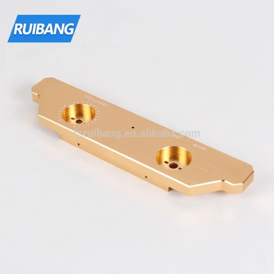 OEM aluminium amplifier enclosure front panel cnc machining custom aluminum faceplate