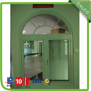 Aluminum Casement Window Panel Frame With Internal Blinds