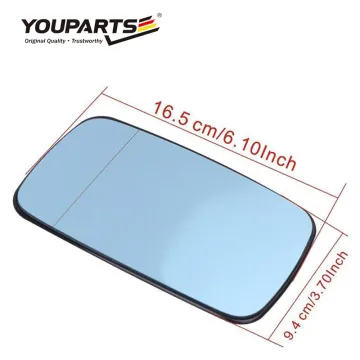 YouParts Heated Wing Mirror Glass for BMW E34 E36 E39 E46 (Left/Right)