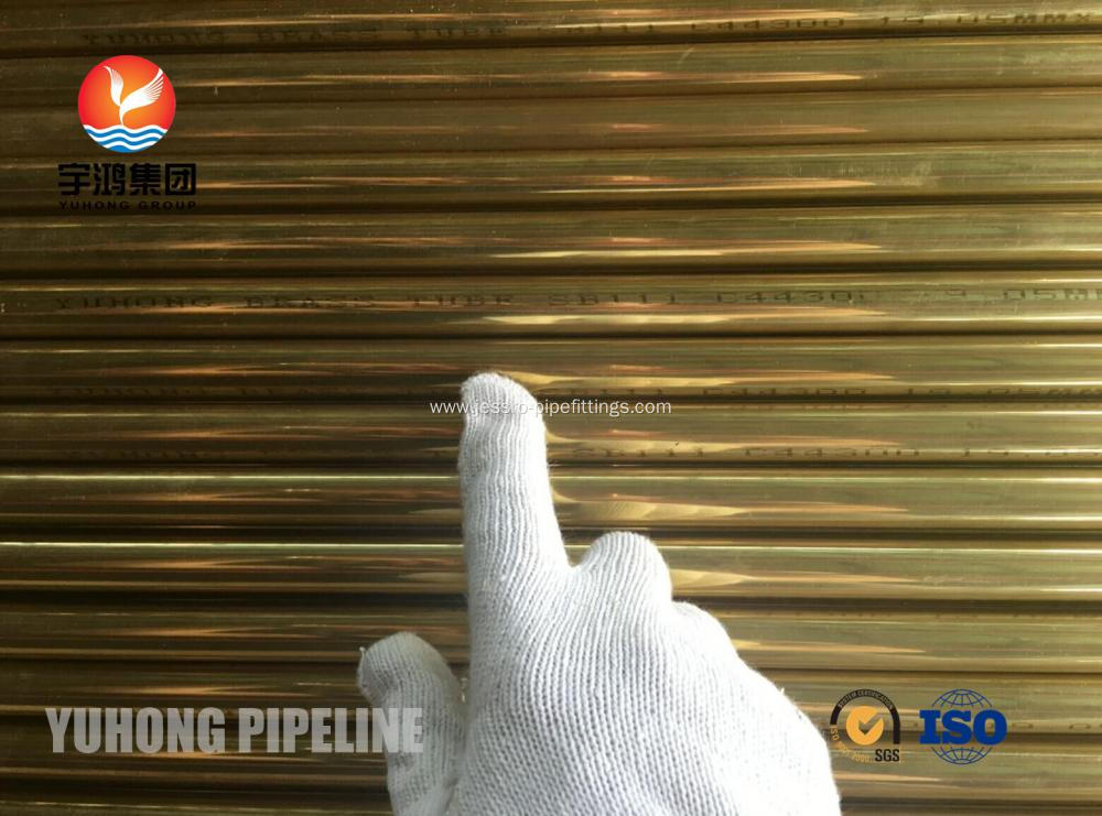 Seamless Brass Tube ASTM B111 C44300 19.05 x 1.65 M/W x 4877