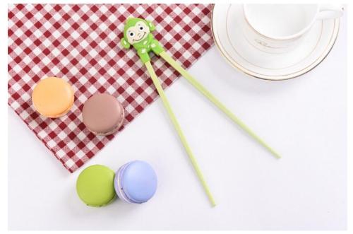 Popüler Çocuk Besleme Aracı Silikon dekoratif Chopsticks