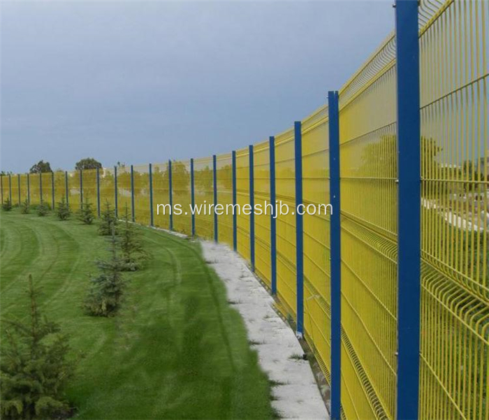 Taman pagar-Indah PVC bersalut Welded Wire Mesh pagar