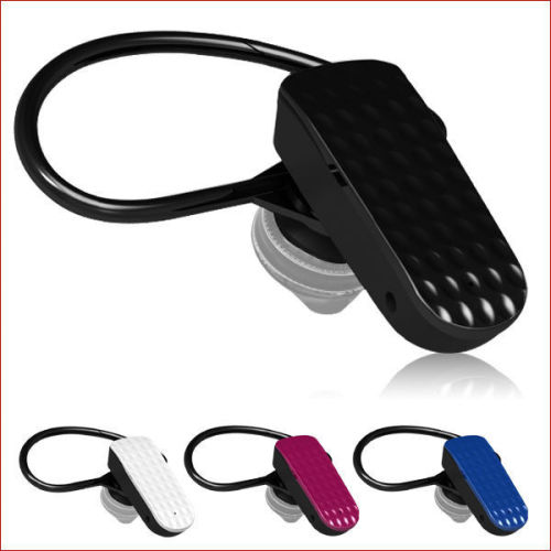 Hands Free Cheap Bluetooth Headsets / Small Earpiece With Dc 2.0 Connector