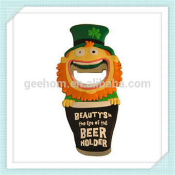 pvc promotional 3d fridge magnet custom Ireland souvenir bottle opener