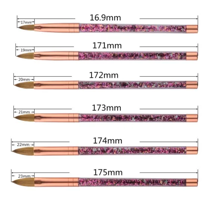 Gel Nail Art Pink Kolinsky Brush