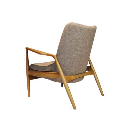 Sillas de brazo de marco de madera