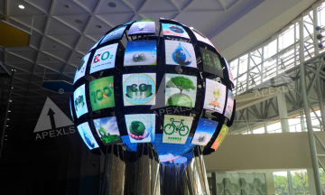 P10 Indoor 2m diameter led sphere display