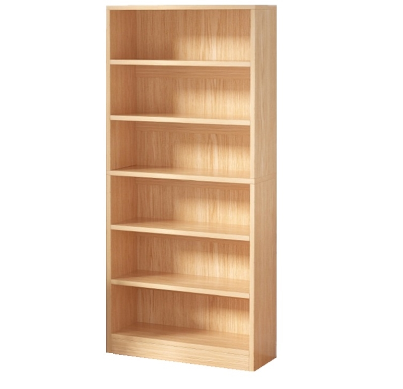 Modern Wooden Bookcase with Drawers