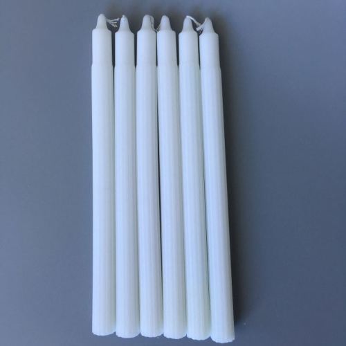 Relighting Household Paraffin Wax White Candle