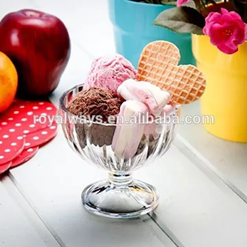 12oz Promotional bpa free clear reusable plastic sundae cups with good quality