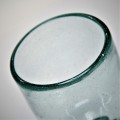 Green Bubble Recycled Drinking Goblet Wine Glasses Cup