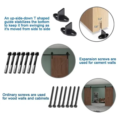 Barn Door Hardware 8ft Sliding Wooden Barn Door Hardware Track Kit