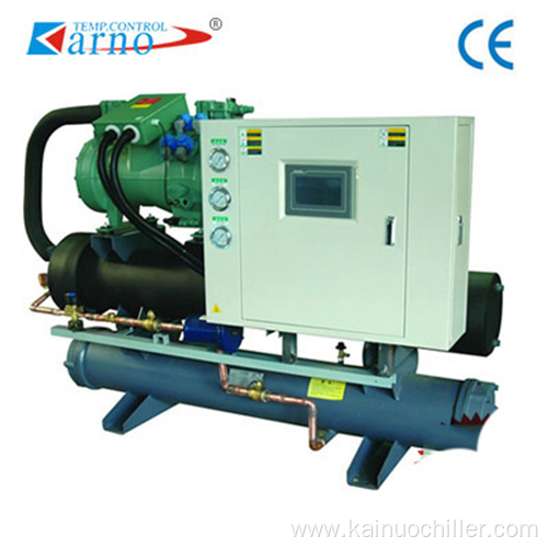 Low temperature screw chiller