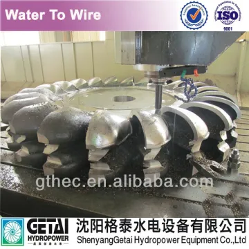 Pelton water wheel in water turbine renovation and turbine generator manufacturers turnkey made in china from shenyang getai
