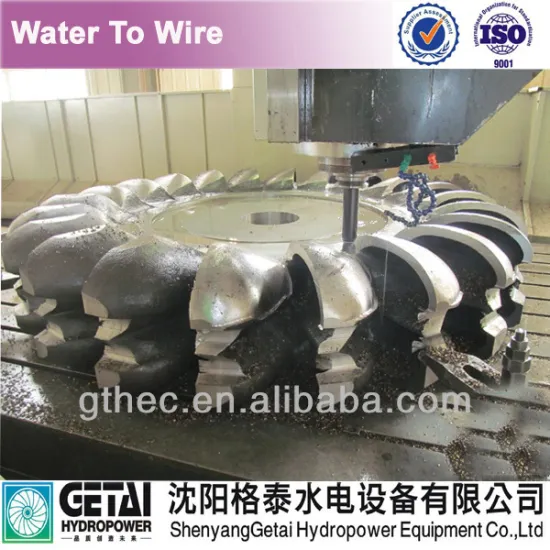 Pelton water wheel in water turbine renovation and turbine generator manufacturers turnkey made in china from shenyang getai