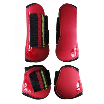 Durable Neoprene and PU Horse Tendon Boots with Velcro Closure