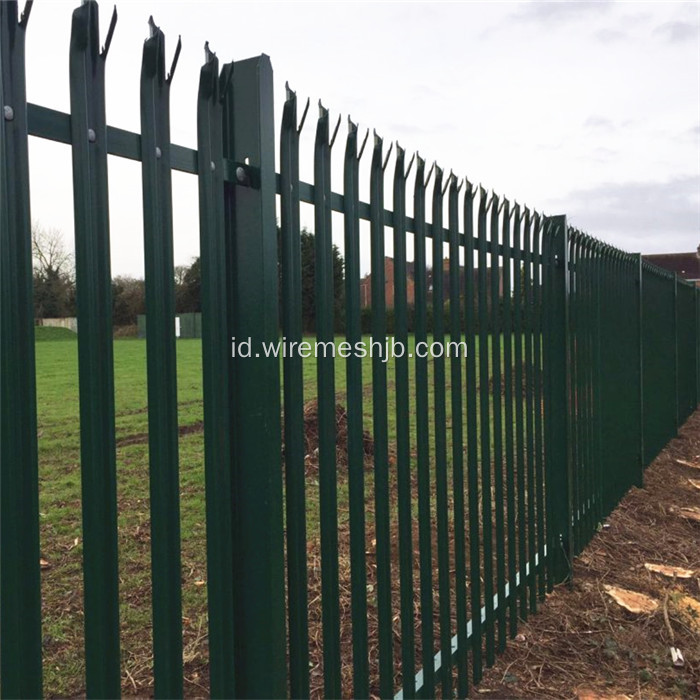 Triple Pointed Powder Coated Palisade Fencing