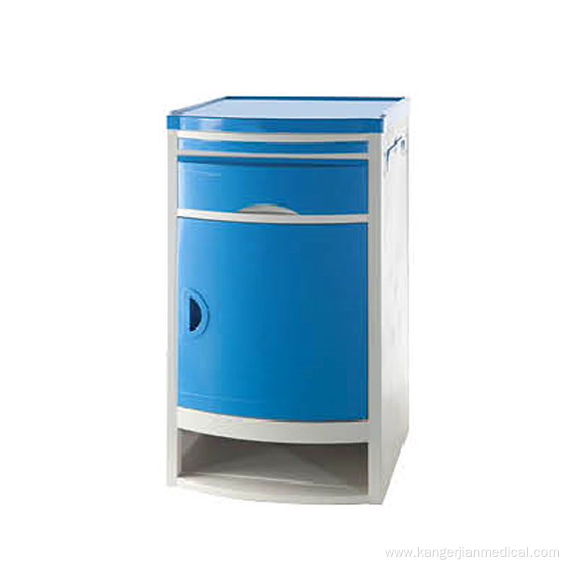 Hospital medical high end bedside tray table abs bedside cabinet