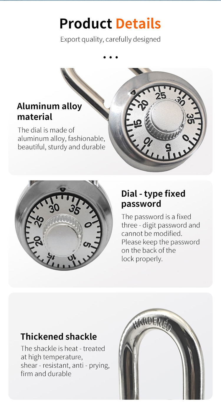 rotary dial padlock