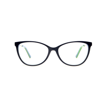 New Women Top Quality Full Rim Cat Eye Acetate Eyeglasses Frames