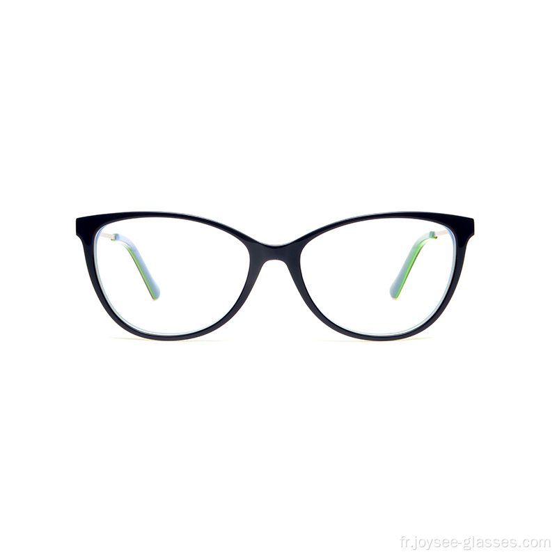 Nouvelles femmes Top Quality Full Full Cat Eye Acétate Eyeglass Frames