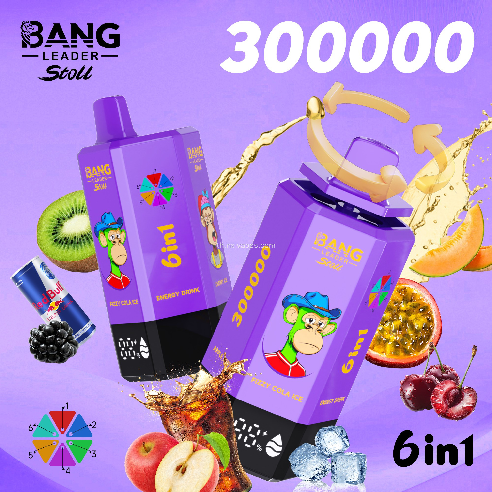 Original Bang Leader 300K Puffs 6in1 vape