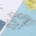 Korean fashion metal rhinestone hair bobby pins